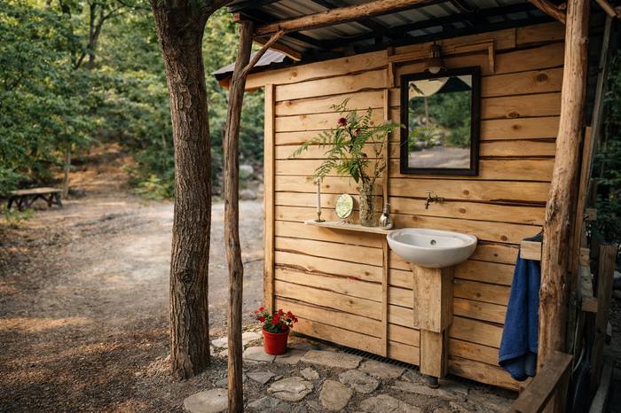 Outdoor washbasin